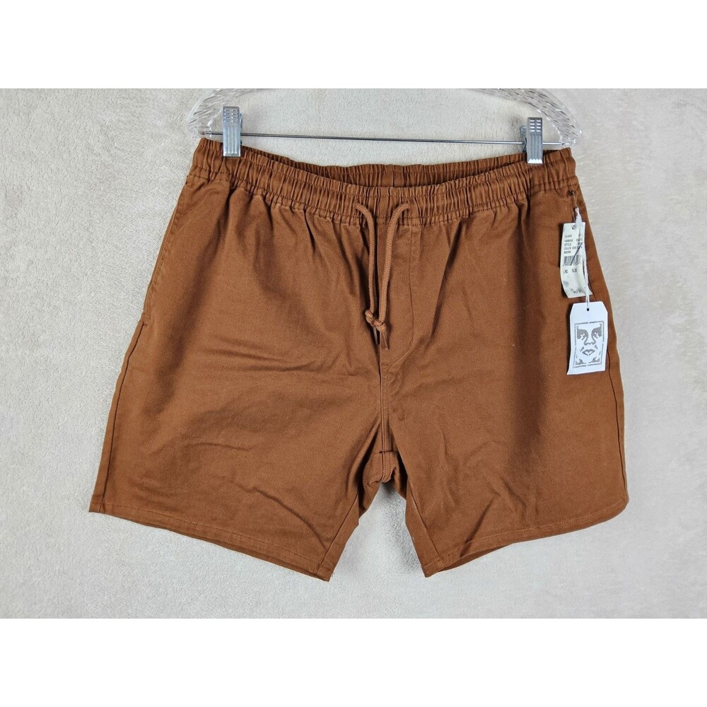 Obey Men’s Drawstring Pull On Elastic Waist Legacy II Chino Shorts Size L